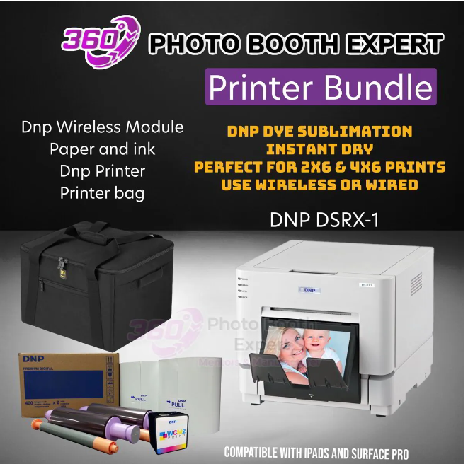 DNP DS Series Photo Booth Printer Bundle