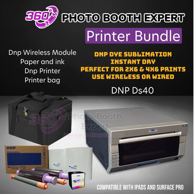 DNP DS Series Photo Booth Printer Bundle