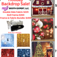Photo Booth backdrops 8x8 fabric double sided - BLACK FRIDAY DEAL + SHIPPING