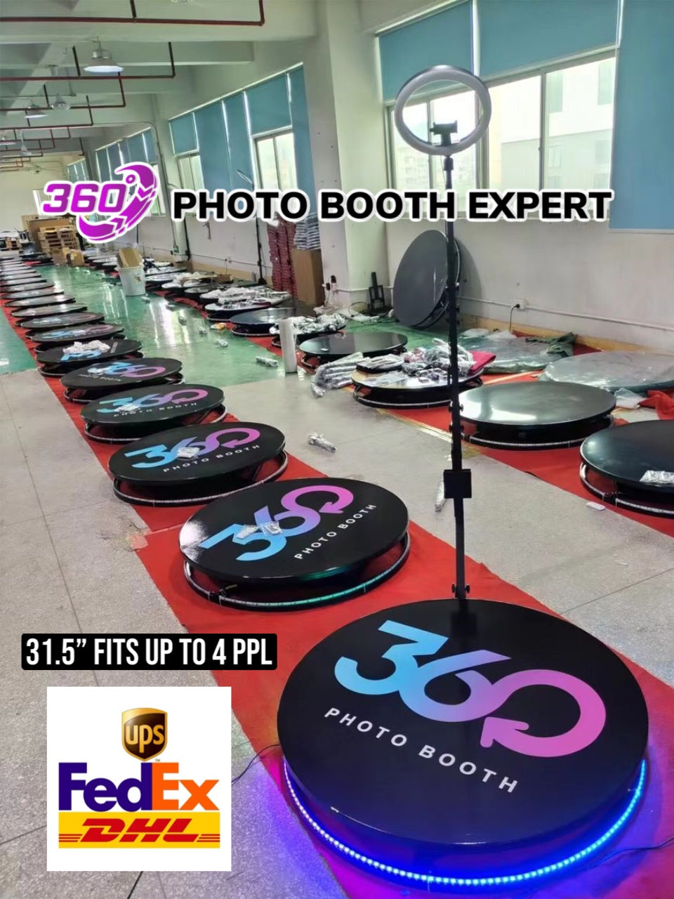 31.5" 360 Platform + Travel Case & Event Essentials