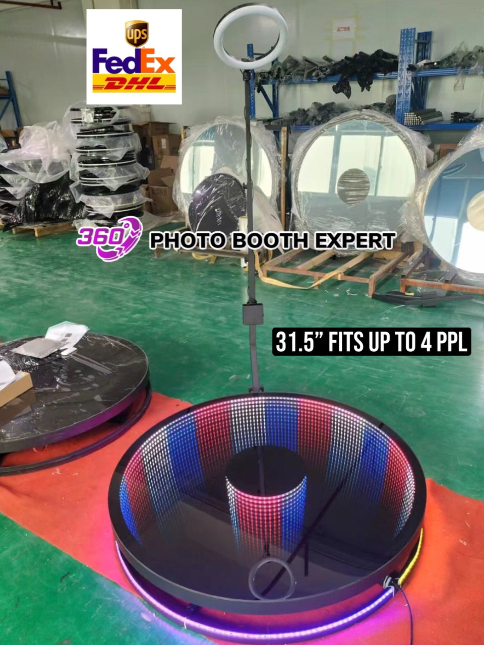 31.5" 360 Platform + Travel Case & Event Essentials