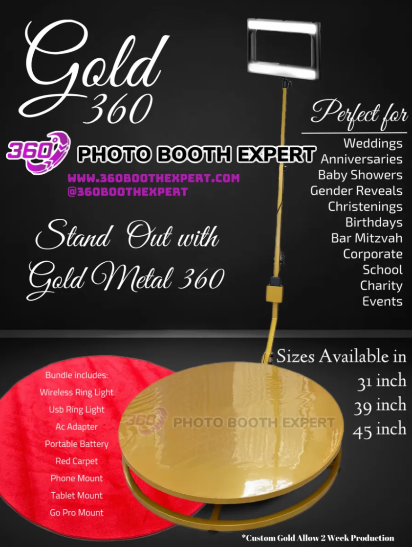 Gold 360 Video Booth